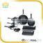 High quality astra carbon steel 12PC silver cookware set