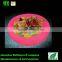 led waterproof illuminated plate clear PE plastic plated bowl fruit plate set