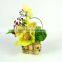 Colorful flower decoration BISINI round flower box art resin craft(BG11-M036)