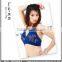 2015 Purple color Belly Women's Trendy Belly Dance Training backless Cotton Tops
