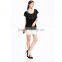 Domin fashion latest beading style white mini skirt