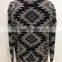 Women open chest knitted patterns aztec cardigan sweater