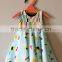 Latest Fashion Designs Pictures With Printed Icing Cream Sun Girl Dress