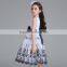 New arrival kids embroidered dress latest party wear dresses for girls#L9056
