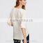 New Fashion High Quality Crepe v Neck Long Sleeve Woman Blouse