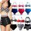 Wholesale summer women sexy black halter wimwear