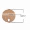 Paper Jewelry Display Card Round Brown 5cm(2") Dia., 1 Piece