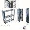 Metal folding shelf with ironing board