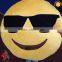 Promotional emoticon soft and custom emoji pillow