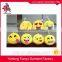 8cm Custom Yellow Soft Emoji Plush Keychain