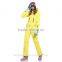 Fashionable Red Ski One Piece Jumpsuit with Many Zippers and Pockets