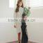 Women Shirt Dress Sweet Ruffles Unique Back Buttons Closure Lantern Long-sleeved Ladies Sweet White Robe Dress