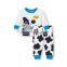 China wholesalers cow print long sleeve child christmas pajamas