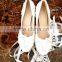 Competitive prices women silver wedding dress shoes latest high heels WS044