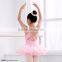 Girl double criss cross tank camisole ballet tutu dress
