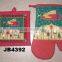professional designer oven mitts baking mitts with christmas design