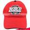 Short time delivery fashionable design Unisex red colour stone washed baseball caps