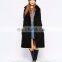 Ladies long coat design oversized notch lapels ladies winter long coats