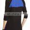 CHEFON Raglan long sleeve pocketed simple design lady blouses for women 2014