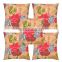 Tropical Floral Print Kantha Cushion Cover Indian Fruit Print Tropical Cushion Pillow Covers Set Of 5 Pcs