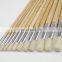 #1~#12 Artist Long Natural Wood Handle Round Bristle Brush