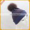 Best Choose Wool Hats F Fashion Lady Knit Winter Cap With Fur Pom Ball Bobble Women'S Knitted Hat