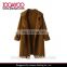 Women Simple Solid Color Warm Chic Long Sleeves Loose Fit Coat