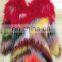 Hot-sale real raccoon fur colorful jacket winter for women