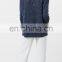 Latest fashion cotton blend fabric v neck long sleeve cable knit women pullover sweater