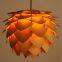 Pine cone Shaped wooden pendant lamp light