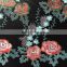 OLF 0129 new flower design multi color top quality embroidery mesh lace