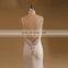 Brilliant Sweet Heart Beaded Cap Sleeve Lace Deep Back Reception Wedding Dresses Chapel Train