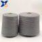 Grey Nm26/2ply 15% stainless steel 85% bulky acrylic fiber spun yarn for knitting warm hand feeling touch screen gloves-XT11455