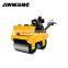 Mini hand manual vibration double wheel road roller compactor for construction