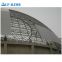 Prefabricated Long Span Galvanized Steel Space Frame Structure Coal Yard Storage  Coal Storage Shed