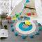 Wholesale round soft knitting baby mats for playing