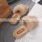 Outdoor Soft Non-slip Fur Slides Sheepskin Furry Wholesale Fashion Comfortable Indoor Winter Slippers For women Shoes