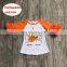 Halloween Unicorn shirts Baby Girl ruffle Sleeve Tops Autumn Pumpkin Tees