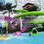 Color Customized Red Fiberglass Inner Tube Slide For Water Park