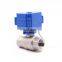 dn15 dn20 full port nc 12v ss304 automatic motorized ball valve cr01