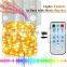 Music Sync Copper Wire Led String Lights 12 Modes Holiday Fairy Lights with Remote for Christmas Wedding Vases
