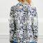 Tribal Print Linen 3/4-sleeved Blazer Fashion Jacket