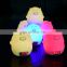 High quality motion sensor led alarm clock night light colorful lamp room silicone night lamp for kids