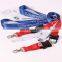 Free Sample Custom Logo Heat Transfer Printing Neck Breakaway Polyester Keychain Lanyard USB Drive with Buckle
