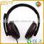 Surround mic fashion exposy appearance leatherett headphone