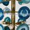 Natural Stone Bamboo Lamp Agate Slice Industrial Farmhouse Chandelier