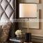 34cm Fabric Shade Table Lamp Simple Design Table Lamps with White Fabric Shade