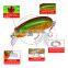 62mm 10g Minnow Hard Bait Fishing lures Wobbler Isca Artificial Plastic Crankbait 3D Eyes Lure Fishing Tackle