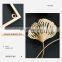Wall Decor Display Lobby Gold House Wrought Iron Interior Bedroom And Living Room Frame Art Hanging Flower Metal Home Wall Decor
