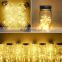 Hot Sell Room Wedding Christmas Decoration Solar Powered Mason Glass Jar Lid Light